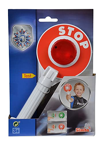 Simba 108102672 - Polizeikelle mit Lichtfunktion, 25cm, Rollenspielzeug, Polizei Spielzeug, ab 3 Jahren