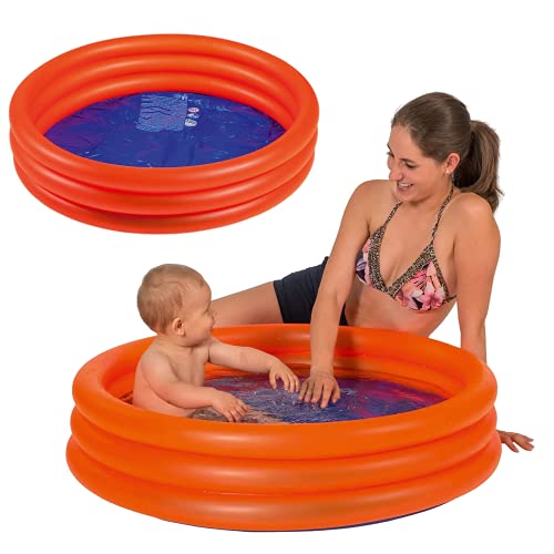 Smart Planet Baby Pool - Mini Kinder Planschbecken 100cm Kleiner Pool zum Baden für Babys und Kleinkinder - Aufblasbarer Swimmingpool zum Planschen
