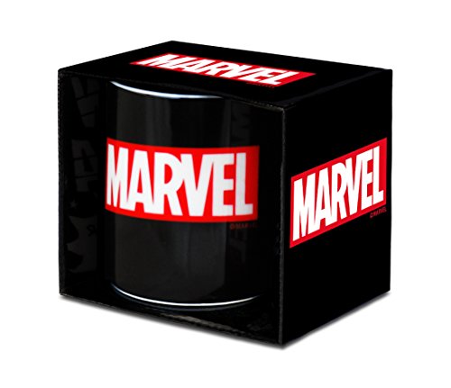 Marvel 6831646000 Tasse, Porzellan, Schwarz, 1 Stück (1er Pack)