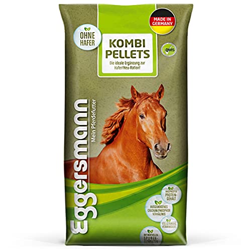 Eggersmann Kombi Pellets 10 mm – Pferdefutter als Ergänzung zu Einer einseitigen Haferfütterung – 25 kg Sack