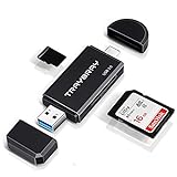 TRAYBRAY USB 3.0 kartenlesegerät, SD/Micro SD kartenleser, 2-in-1 USB Typ C, SD/TF Speicherkartenleser, mit Micro OTG USB 2.0 Adapter für PC, Mac, Windows, Smartphones, SDHC, MMC, RS-MMC, Micro SD