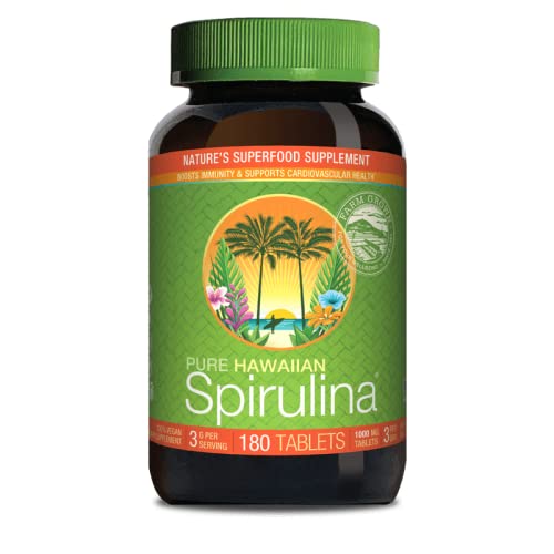 Nutrex Hawaii, Pure Hawaiian Spirulina, 1.000 mg, 180 vegane Tabletten, Laborgeprüft, Glutenfrei, Sojafrei, Vegetarisch