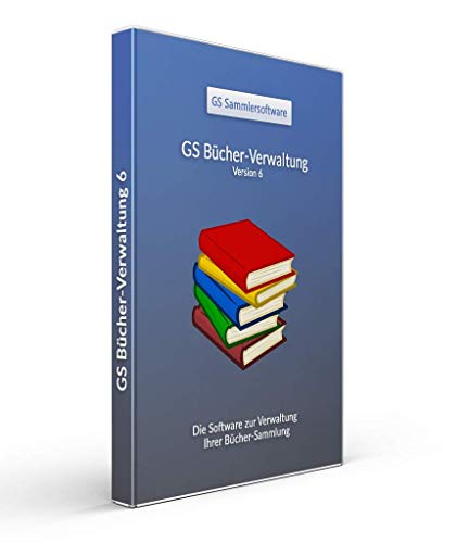 GS Bücher-Verwaltung 6 - Software zur Verwaltung Ihrer Büchersammlung - Datenbank Programm zur Bücherverwaltung