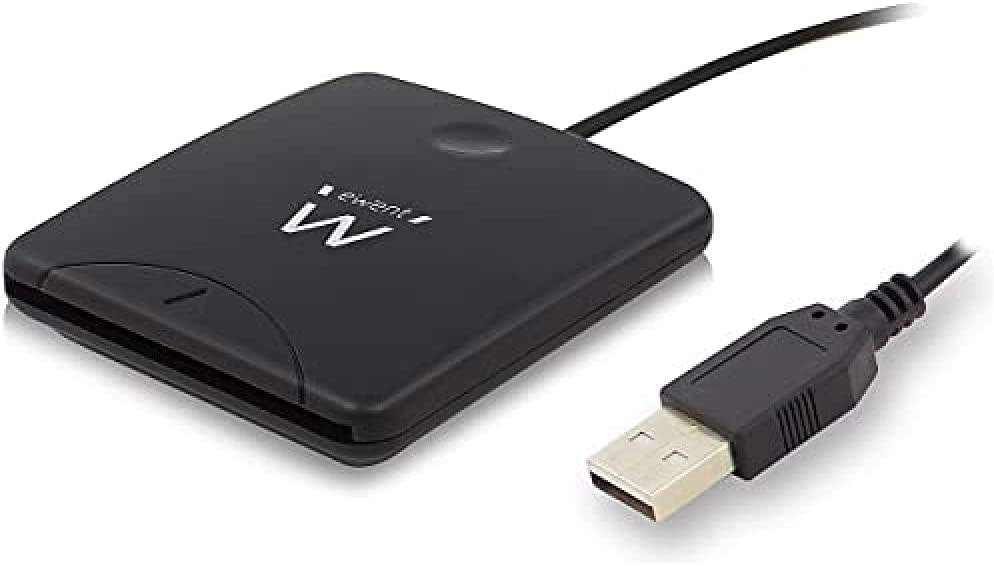 Ewent Smart Card Reader - Karten- und ID-Kartenleser - USB-Anschluss - Kompatibel mit PC/SC und WHQL