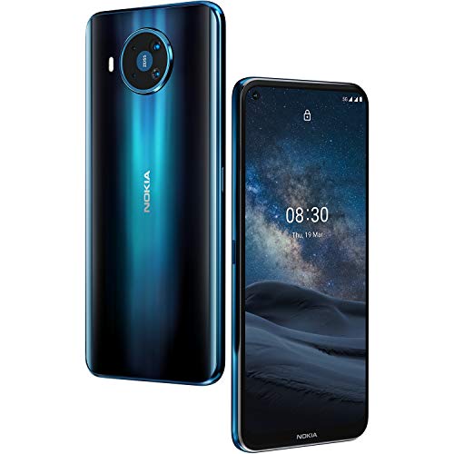 Nokia 8.3 5G – Vierfach-Kamera mit ZEISS-Optik - 6,81' Display – 5G-Konnektivität – Android One – Qualcomm Snapdragon – Dual-SIM - Polar Night - Deutsche Version