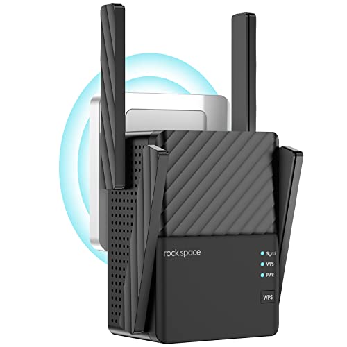 WLAN Verstärker, 2100 Mbit/s Internet Verstärker Dualband LAN Anschluss, WLAN Repeater Abdeckung, 5G&2.4G WiFi Extender Access Point, WPS