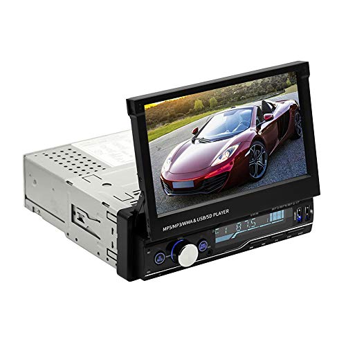 Garsent 2DIN Autoradio mit Bildschirm ausfahrbar, 7 Zoll Auto Multimedia MP5 Player unterstützt USB/AUX/TF, Bluetooth Freisprecheinrichtung, Lenkradfernbedienung