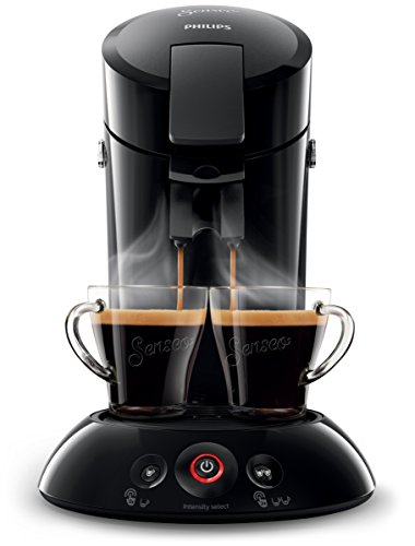 Philips Senseo New Original Kaffeepadmaschine, Crema Plus, Kaffeestärkewahl, HD6554/68, 0.7 L, 1450 W, schwarz