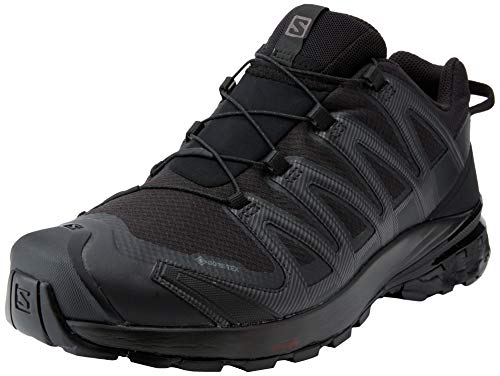 Salomon Herren XA PRO 3D V8 GTX, Leichte Schuhe für Trail Running und Wandern, Wasserdicht, Schwarz (Black/Black/Black), 48 EU