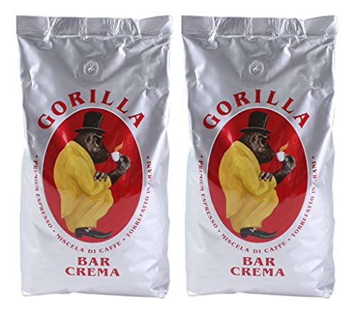 2x Espresso Gorilla 1.000g Bar Crema