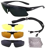 Rapid Eyewear Brille: ‘Innovation Plus’ UV400 Rx POLARISIERTE Sport Sonnenbrille Rahmen FÜR BRILLENTRÄGER mit Wechselgläsern. Für Damen und Herren. Für Joggen (Laufen), Tennis, Ski etc.
