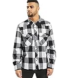 Brandit Check Shirt Herren Baumwoll Hemd XL Weiss-schwarz