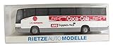 1.FC Nürnberg - Coca Cola & ARO Teppich Welt - MB O 404 RHD - Teambus - Reisebus - Bus - von Rietze