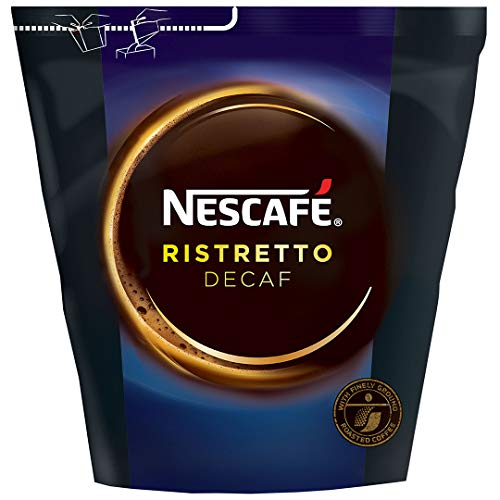 NESCAFÉ Ristretto Decaf, löslicher Kaffee mit stabiler Crema, entkoffeiniert, gefriergetrocknet, 1er Pack (1 x 250g)