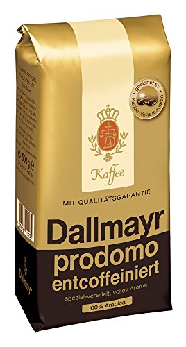 Dallmayr Kaffee Prodomo entcoffeiniert 500g in Kaffeebohnen, 12er Pack (12 x 500 g)