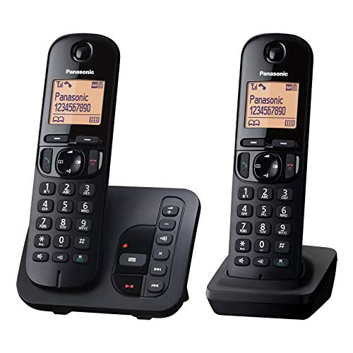Panasonic KX-TGC222GB Schnurlostelefon mit AB KX-TGC222 schwarz
