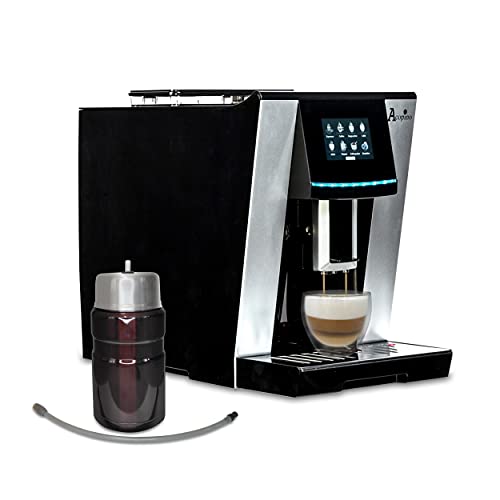 Vittoria Limited Edition OneTouch Kaffeevollautomat mit Milchsystem,Cappuccino und Espresso auf Knopfdruck, inkl.isolierten Milchbehälter