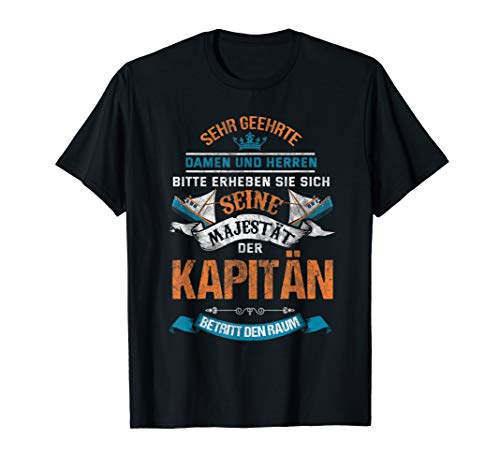 Herren Seemann Kapitän Lustiges Geschenk - Kapitän Männer T-Shirt