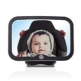 Wicked Chili 360° bruchsicherer Baby Autospiegel - Kopfstützen Rücksitzspiegel für die sichere Fahrt, Babys Erstausstattung, Auto Zubehör Spiegel, Rückspiegel für Kopfstütze (neig- schwenkbar)