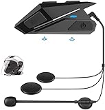 OBEST Motorrad Helm Headset, Bluetooth 5.0 Kopfhörer Helm für Motorradhelm, Kabellose Freisprecheinrichtung, Musik Lautsprecher, Mikrofon Anti Interferenz Kopfhörer