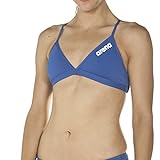 Arena Damen Solid Tie Bikini-Oberteil, Blau (Royal-White), 38