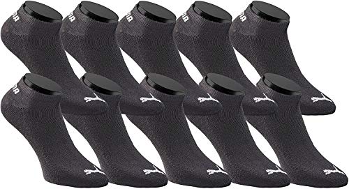 PUMA Sneakers Socken Sportsocken 10-Paar-Pack Unisex - black - Gr. 43-46