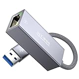 USB 2,5G Ethernet Adapter, USB 3.0 auf RJ45 LAN Netzwerk Adapter, 2500/1000/100/10 Mbps Gigabit Ethernet Internetadapter für Mac OS, Windows, Linux, Dell XPS, Surface Pro, Laptop, Tablet und PC