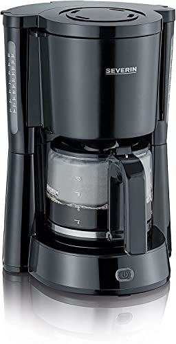 SEVERIN KA 4815 Type Kaffeemaschine (Für gemahlenen Filterkaffee, 10 Tassen, Inkl. Glaskanne) schwarz