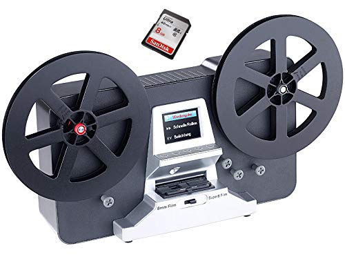 SUPER 8 Scanner MIETEN 1 Woche, Filmscanner für Super 8 und Normal 8, Film Digitalisierung in Full-HD, (max. Spulendurchmesser 17,5 cm), inkl. SD-Karte …