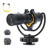 Deity V-Mic D4 Duo Microphone Dual Capsule Microphone On-Camera Portable Microphone for Interview Vlog Compatible with Pocket Cam DSLR Camera Smartphone
