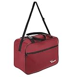 Granori Handgepäck Reisetasche 40x30x20 cm - Leichte Flugzeug Bord-/ Kabinengepäck Tasche 24 l | max. Maße Flug Gepäck Kabinentasche ideal für z. B. Wizz Air Airline (Rot)