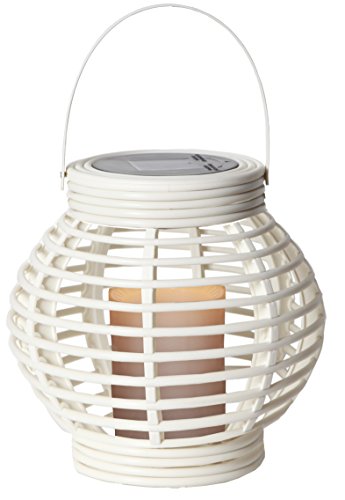 LED-Solar-Laterne 'Lantern', 1 warm light LED, Farbe : weiss ca. 16 x 16 cm, mit Solarpanel, incl. Akku, Outdoor
