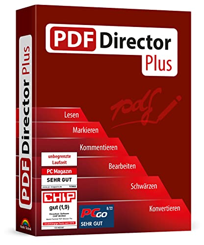 PDF Director Plus - PDFs einfach bearbeiten, konvertieren, kommentieren, schwärzen, erzeugen - Formulare erstellen und ausfüllen für Windows 11, 10, 8.1, 7