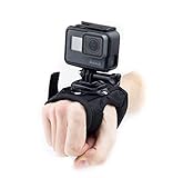 DigiCharge Handschlaufe Hand-Arm-Halterung für GoPro Hero12 Hero11 Hero10 Max Hero9 / DJI Osmo Action 3 / Insta360 One / Hero8 Hero 12 11 Mini 10 9 8 Akaso Apeman Cam Sport-Camcorder Action Kamera