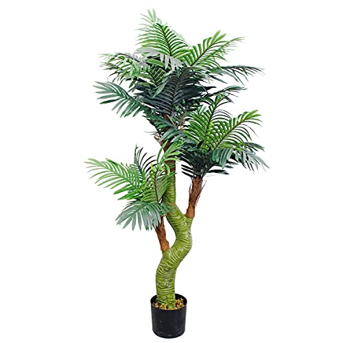 Decovego Künstliche Palme Kunstpalme Kunstpflanze Palme künstlich wie echt Plastikpflanze Cycuspalme Balkon Deko Dekoration 165 cm hoch