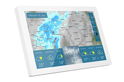 WetterOnline Home - WLAN-Wetterstation - WetterRadar fürs Zuhause: einfache Bedienung, Wettervorhersage auf Farbdisplay, RegenRadar, UnwetterWarnung