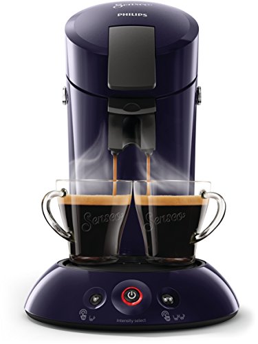 Philips Senseo HD6554/40 Kaffeepadmaschine (Crema Plus, Kaffeestärkewahl) dunkelblau