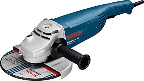 Bosch Professional Winkelschleifer GWS 24-230 JH 230 mm (2400 Watt mit Anlaufstrombegrenzung, Wiederanlaufschutz, im Karton)