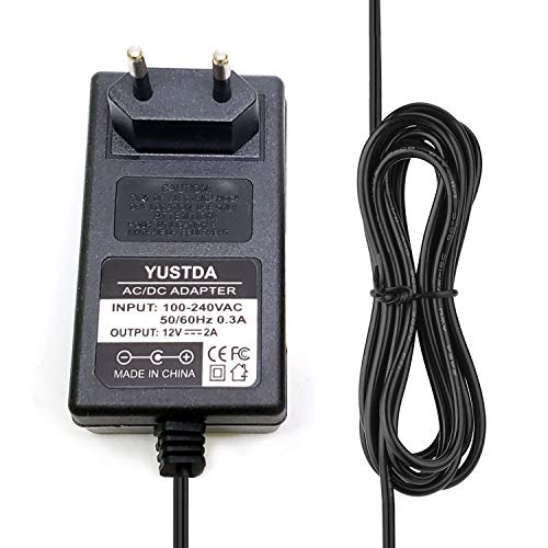 Yustda 6,5ft 24V AC/DC Adapter für Polycom Soundpoint IP 320 IP 330 IP 430 IP 450 Poly COM-Soundpunkt VoIP-Telefon IP320 IP330 IP430 IP450 24VDC Netzteil Kabelkabel PS-Ladegerät Netzseitige PSU