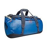 Tatonka Barrel L Reisetasche - 85 Liter - wasserfeste Tasche aus LKW-Plane mit Rucksackfunktion und großer Reißverschluss-Öffnung - Rucksacktasche 85l - Damen und Herren - blau