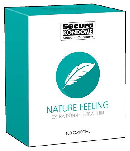 Secura Nature Feeling 100er Kondome - 100 hauchzarte Präservative zur Verhütung ohne Hormone für Männer, transparent