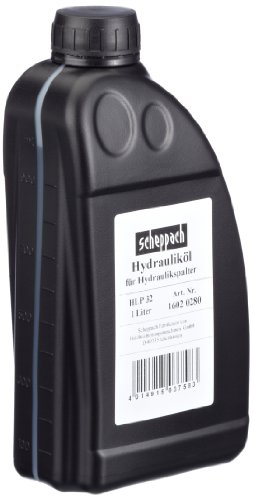 Original Scheppach Hydrauliköl passend für alle Holzspalter mit Hydraulikkomponenten | 1 Liter | Qualität ISO 6743/4 | Viskosität 32