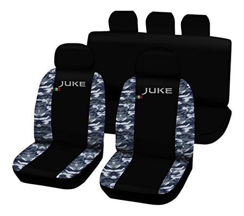 Lupex Shop – Juke Auto-Sitzbezüge, zweifarbig, Farbe: Schwarz/Blau