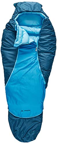 VAUDE Kinder Schlafsack Alpli Adjust 400 SYN, längenverstellbarer Kinderschlafsack, geeignet für Größen von 105-135cm, baltic sea, one Size, 129613340010