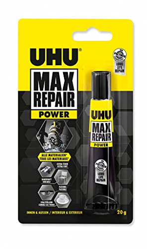 UHU Max Repair POWER, Extra starker Reparaturkleber für 1001 Reparaturen, 20 g