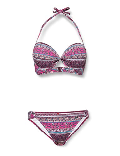 s.Oliver RED LABEL Beachwear LM Damen Dream Bikini-Set, pink Bedruckt, 36 B