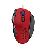 Speedlink SCELUS Pro High End Gaming Mouse USB - Programmierbare Gamer Maus für Computer mit bis zu 3200 DPI, 2 Mausräder, rot - schwarz