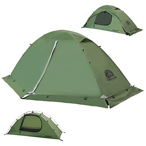 1-Person Camping Zelt - 4 Saison Wasserdicht 1 Mann Zelt mit Kleines Packmaß, Ultraleicht 1 Personen Zelt den Winter, Einfach Aufbau Zelt zum Outdoor, Wandern, Trekking von Underwood Aggregator