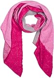 styleBREAKER Damen weicher 3-Farbiger Web Schal in asymmetrischer Form, warme Winter Stola mehrfarbig 01017156, Farbe:Pink-Rosa-Grau