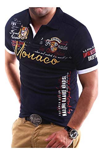 MT Styles Poloshirt Monaco T-Shirt MP-304 [Dunkelblau, 4XL]